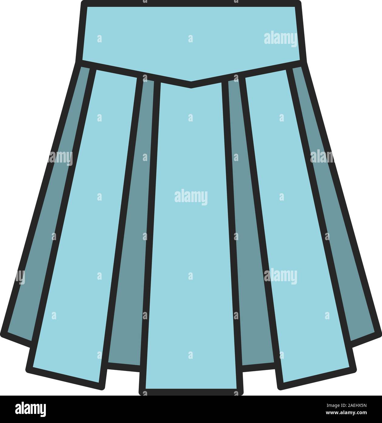 Skirt color icon. Isolated vector illustration Stock Vector Image & Art ...
