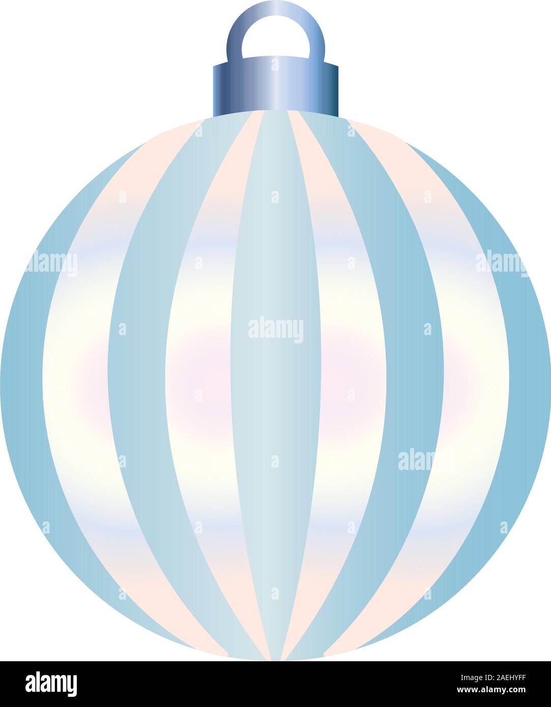 Decorated christmas ball icon Stock Vector