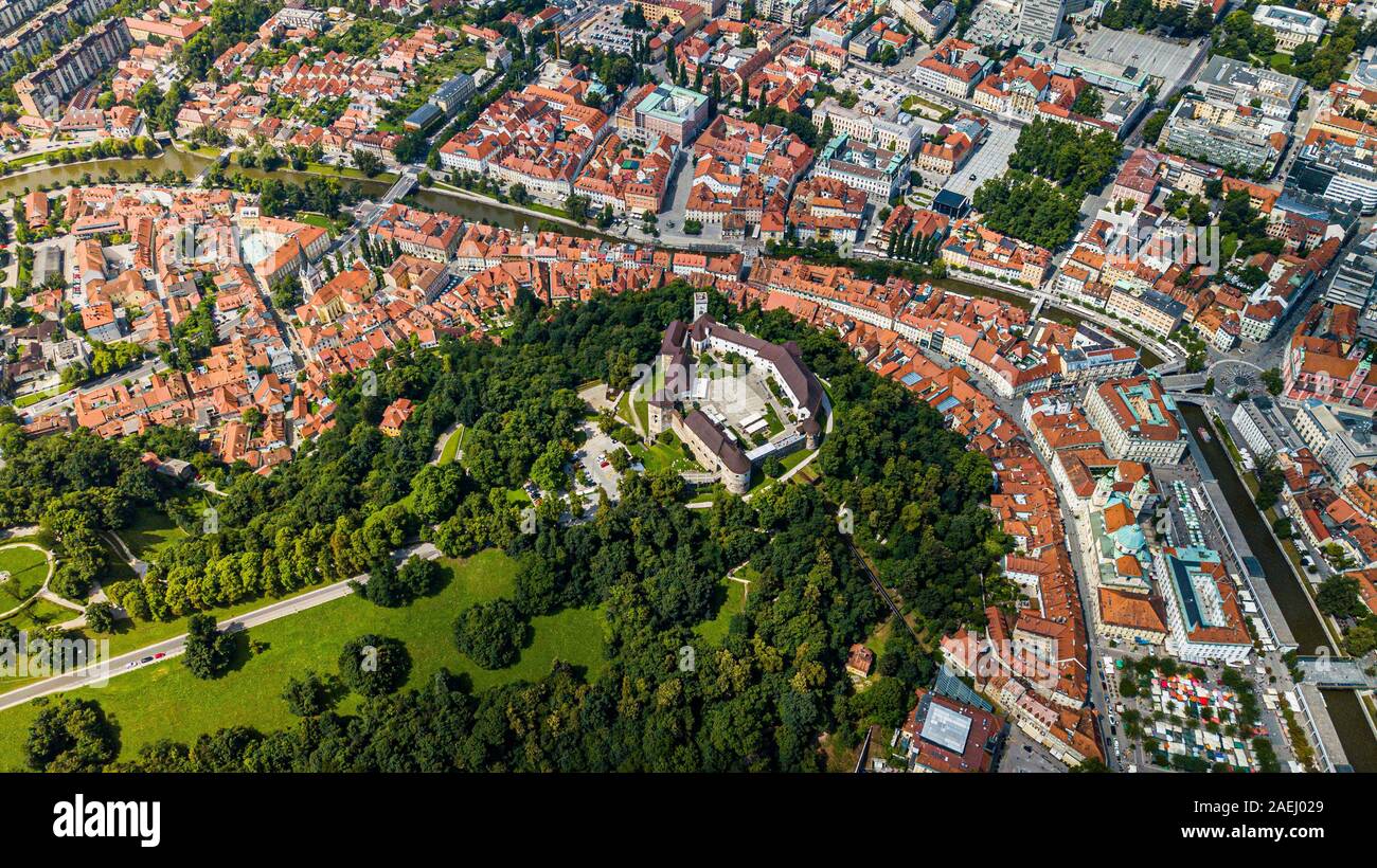 Ljubljana Castle, Ljubljana, Slovenia Stock Photo