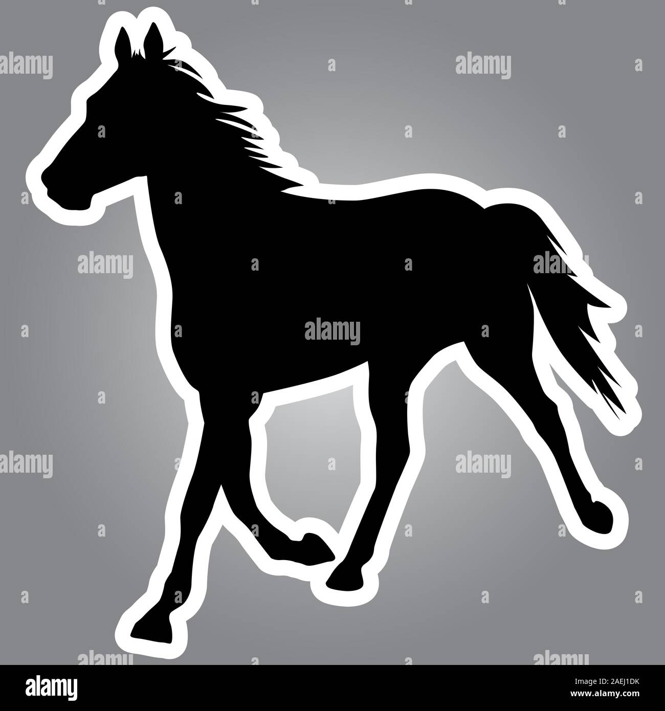 vector silhouette of horse Stock Vector Image & Art - Alamy