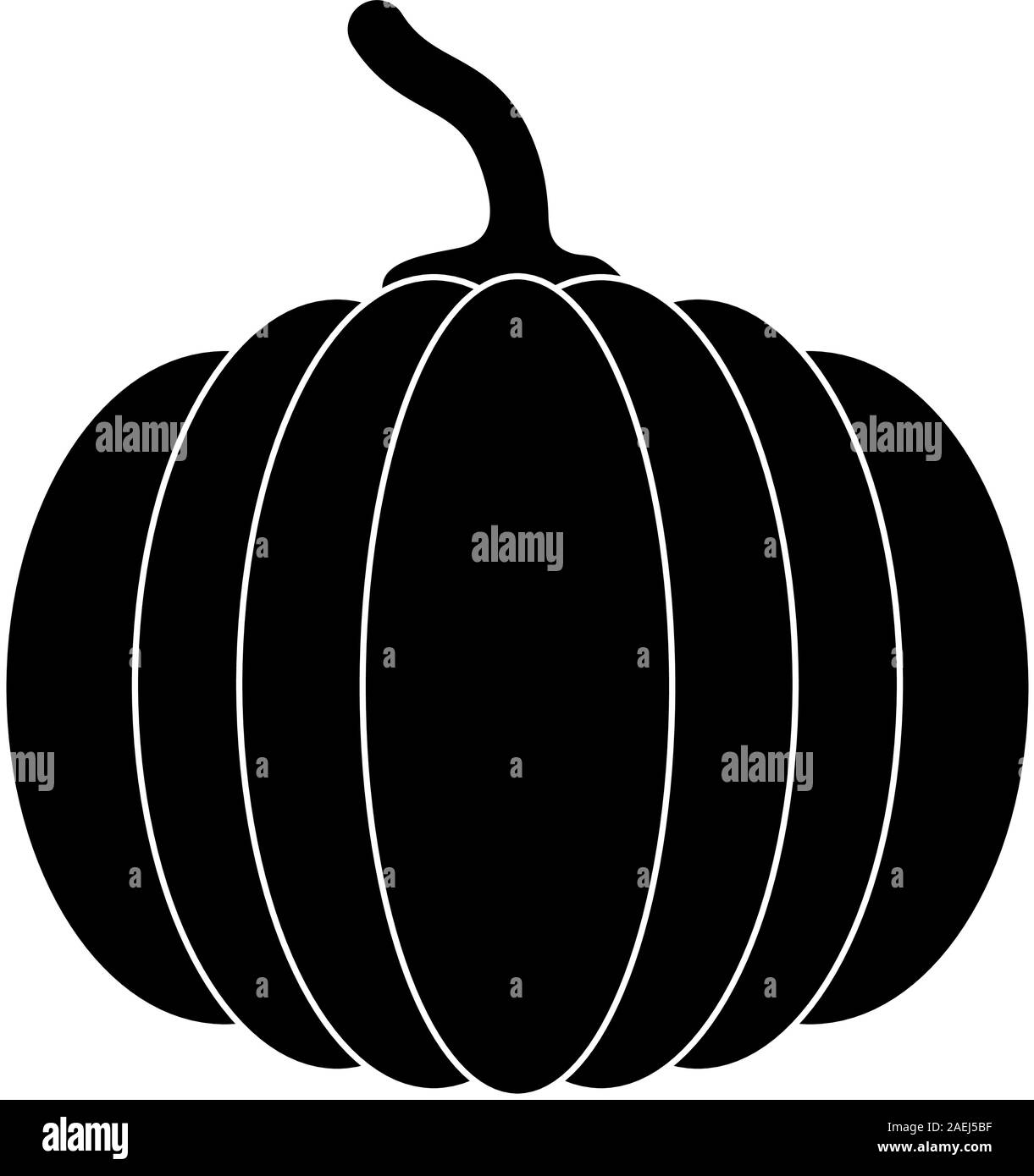 Black pumpkins for Halloween. Vector illustration Stock Vector Image ...
