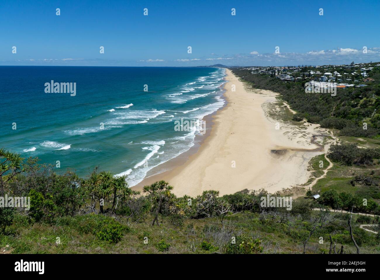 the beautiful beach of Noosa on the sunshine coast in Australia with