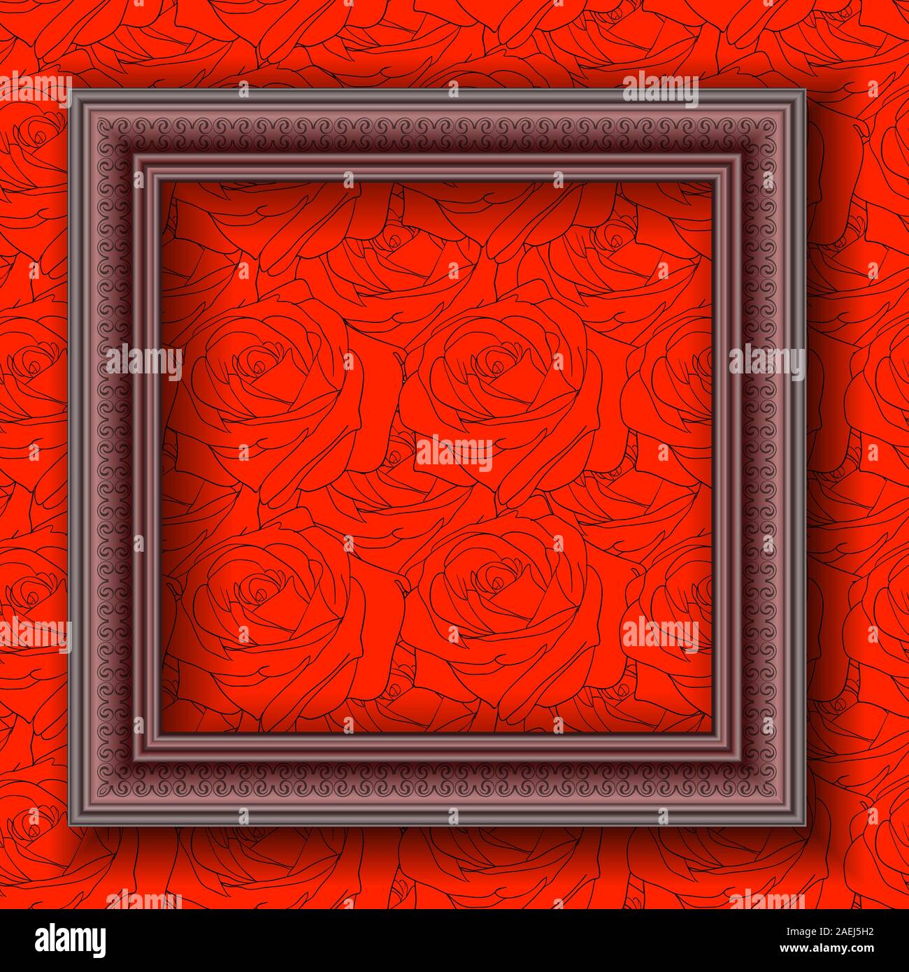 Frames on the wall. Vector illustration Stock Vector Image & Art - Alamy