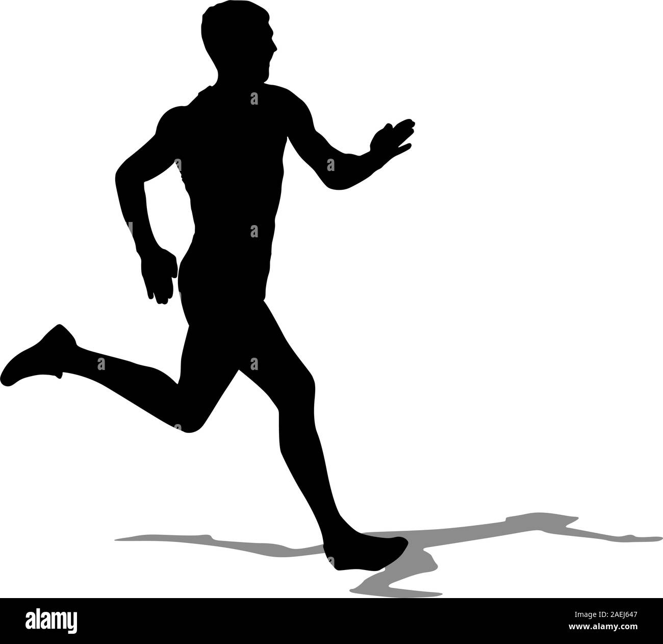 Running silhouettes. Vector illustration Stock Vector Image & Art - Alamy