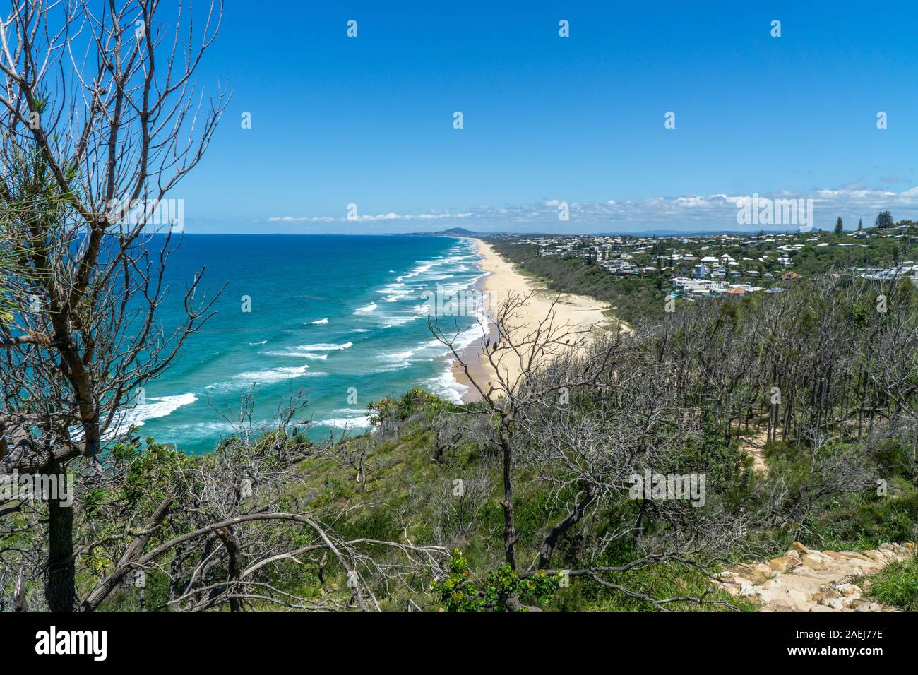 the beautiful beach of Noosa on the sunshine coast in Australia with