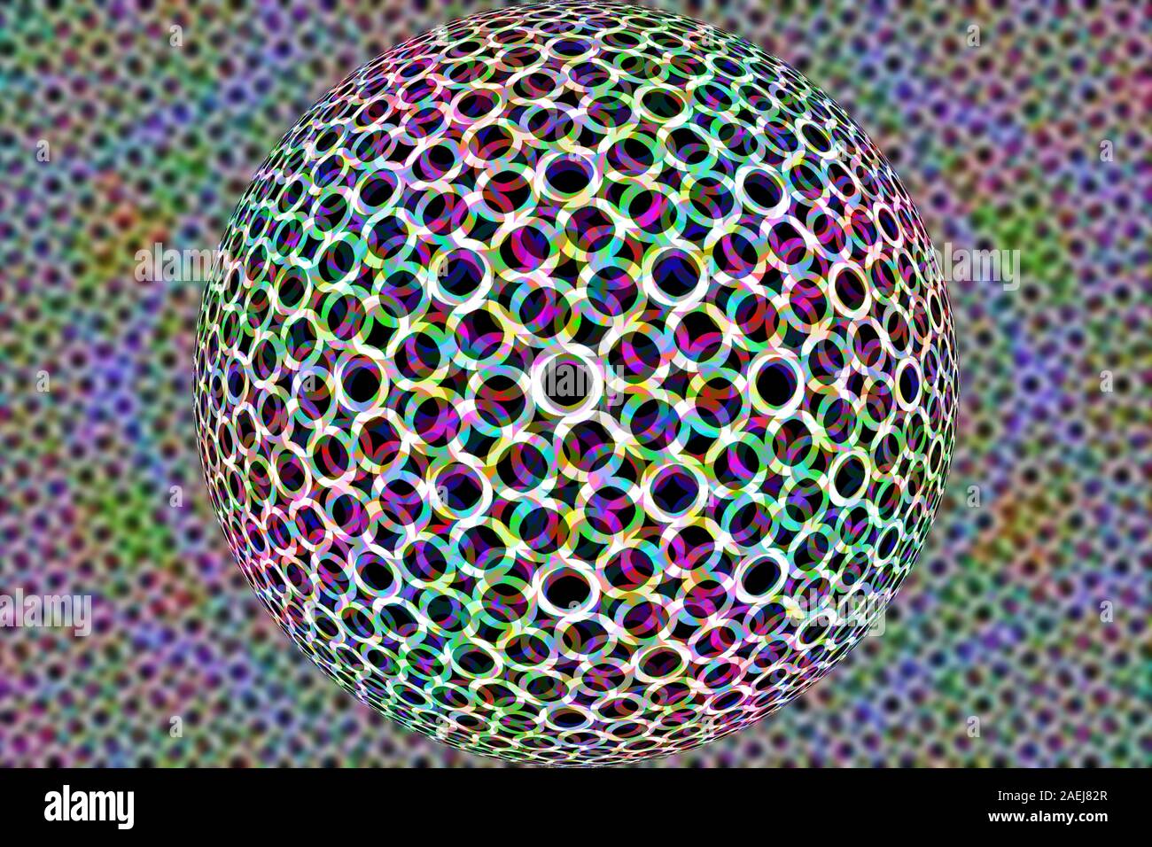 An abstract 3d sphere background image. Stock Photo