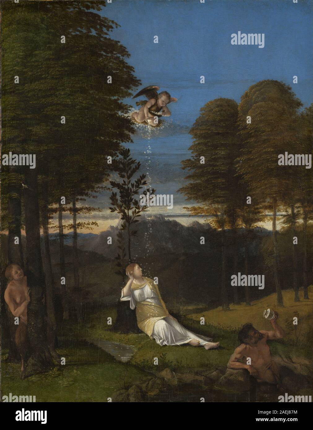 A painting by Lorenzo Lotto created around 1505 titled 'Allegory of ...