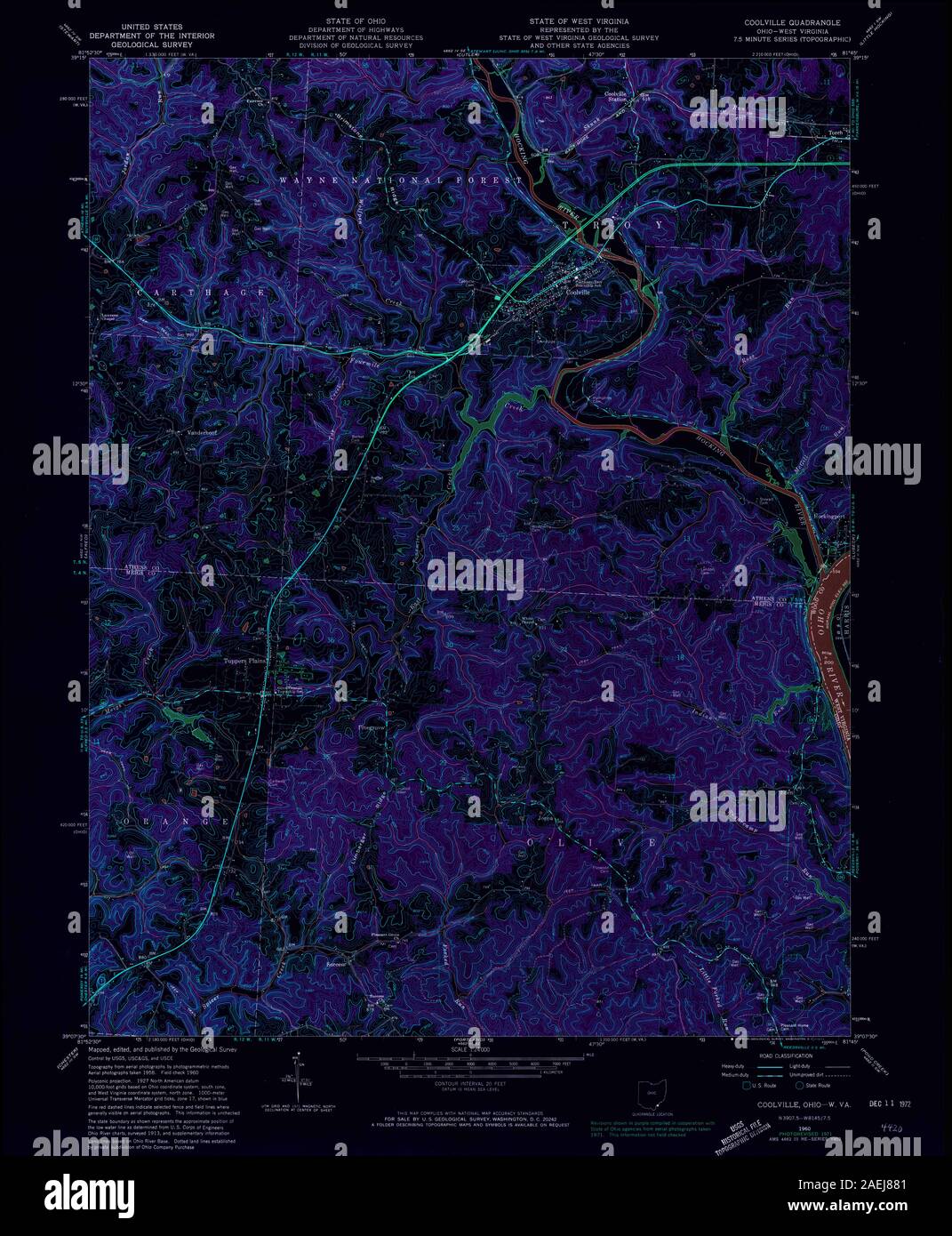 Map of coolville hires stock photography and images Alamy