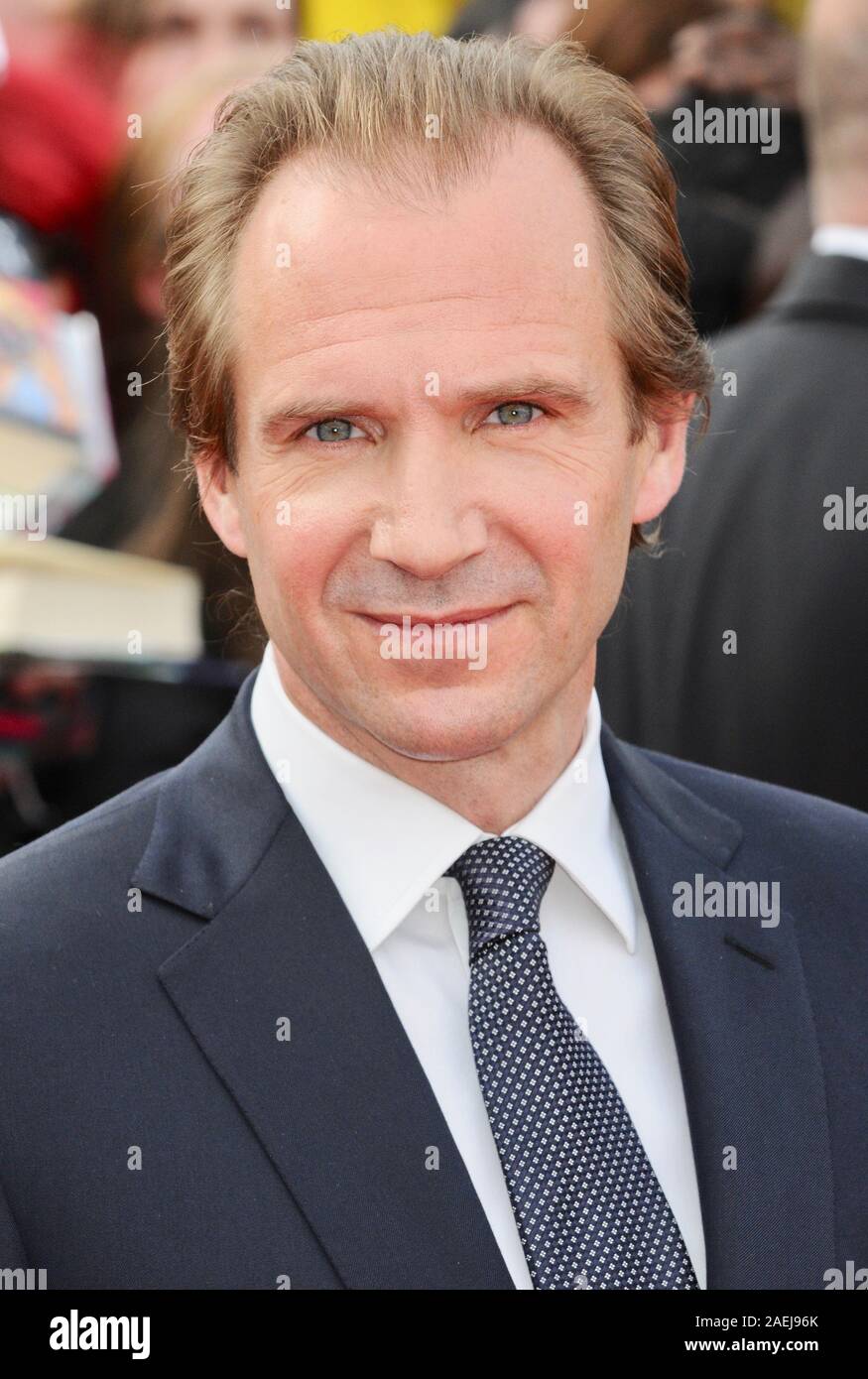 Ralph Fiennes,  Harry Potter And The Deathly Hallows Part 2,  World Premiere,  Trafalgar Square,  London.  UK Stock Photo