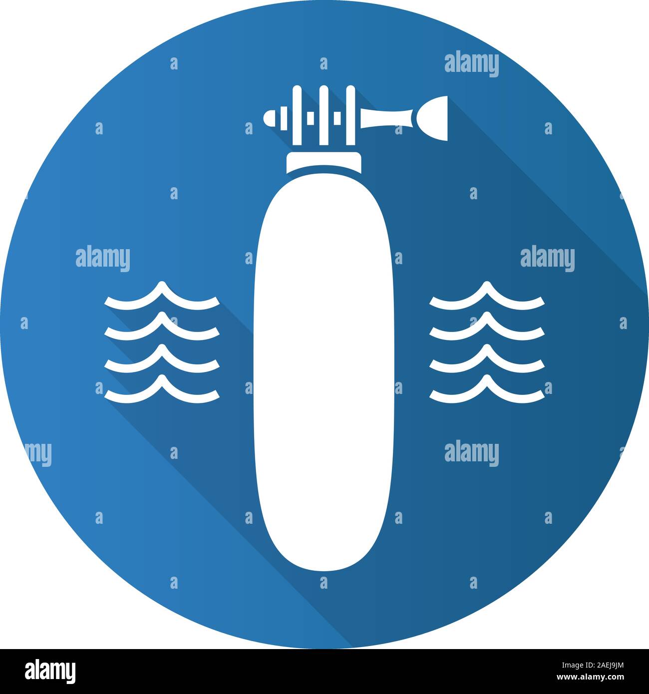 Floating action camera grip. Flat design long shadow glyph icon. Vector silhouette illustration Stock Vector