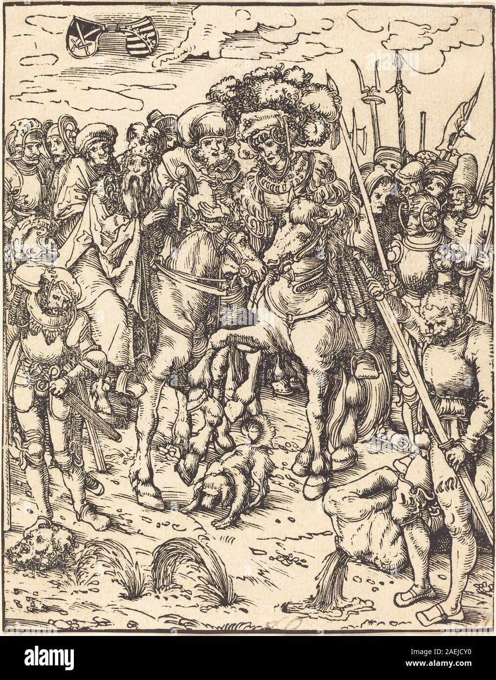 A painting by Lucas Cranach the Elder depicting Saint Matthew, showing ...