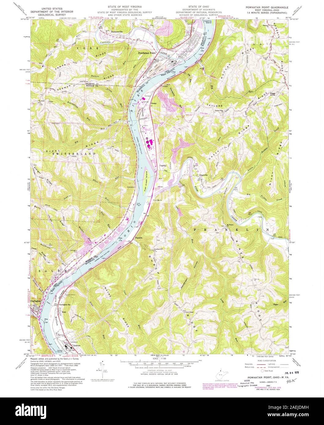 Map of powhatan Cut Out Stock Images & Pictures Alamy