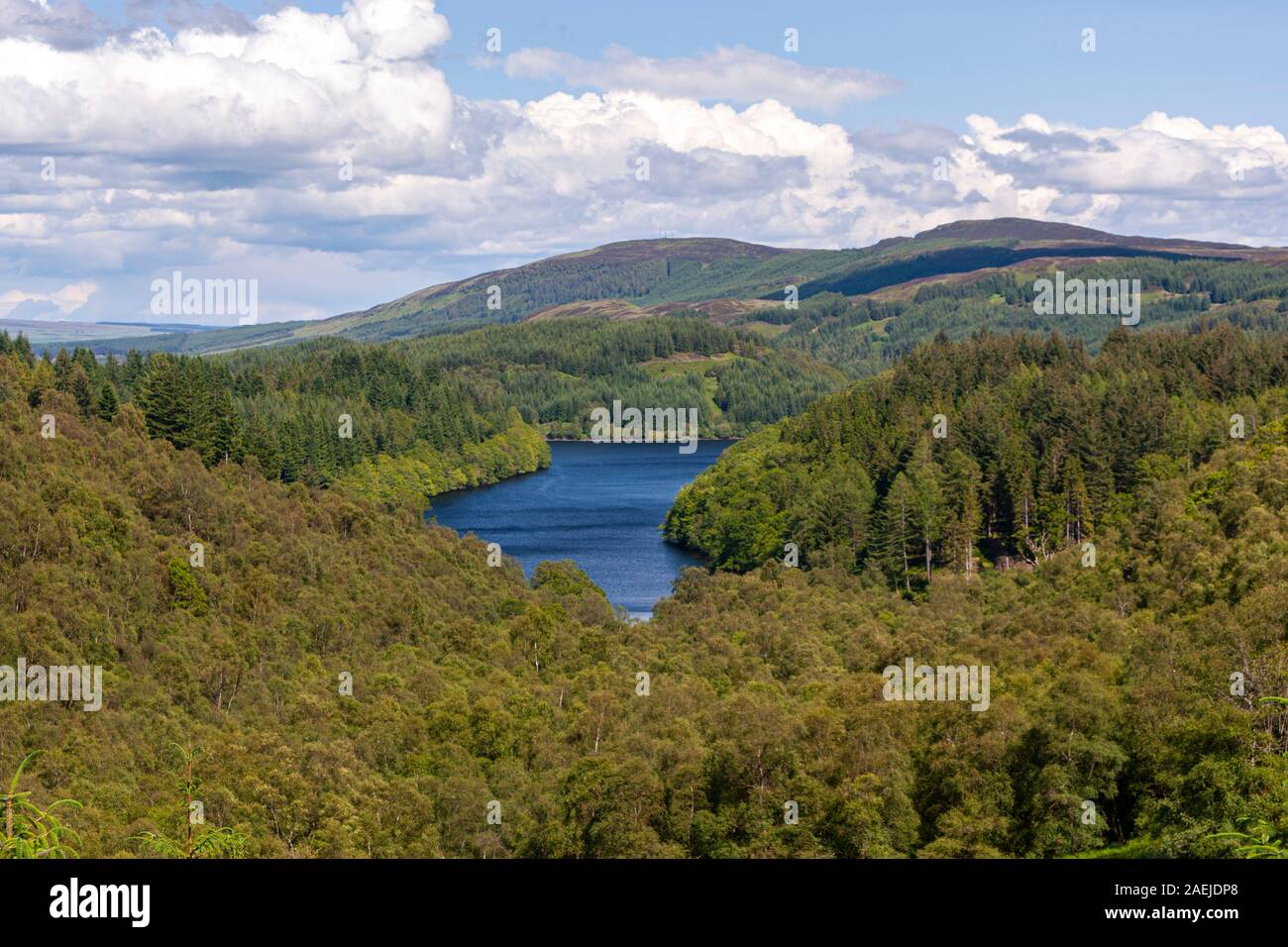 Loch Drunkie, from Duke's Pass, the Trossachs, Scotland, UK Stock Photo