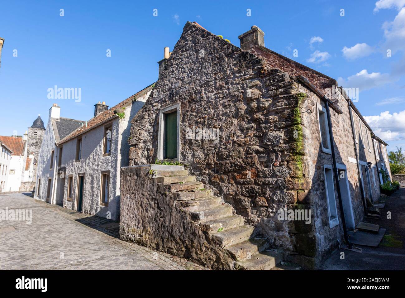 Houses in Culross, Fife, Scotland, UK Stock Photo Alamy