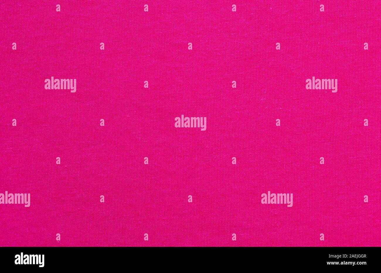 Bright pink t-shirt cotton knitted fabric texture swatch Stock Photo