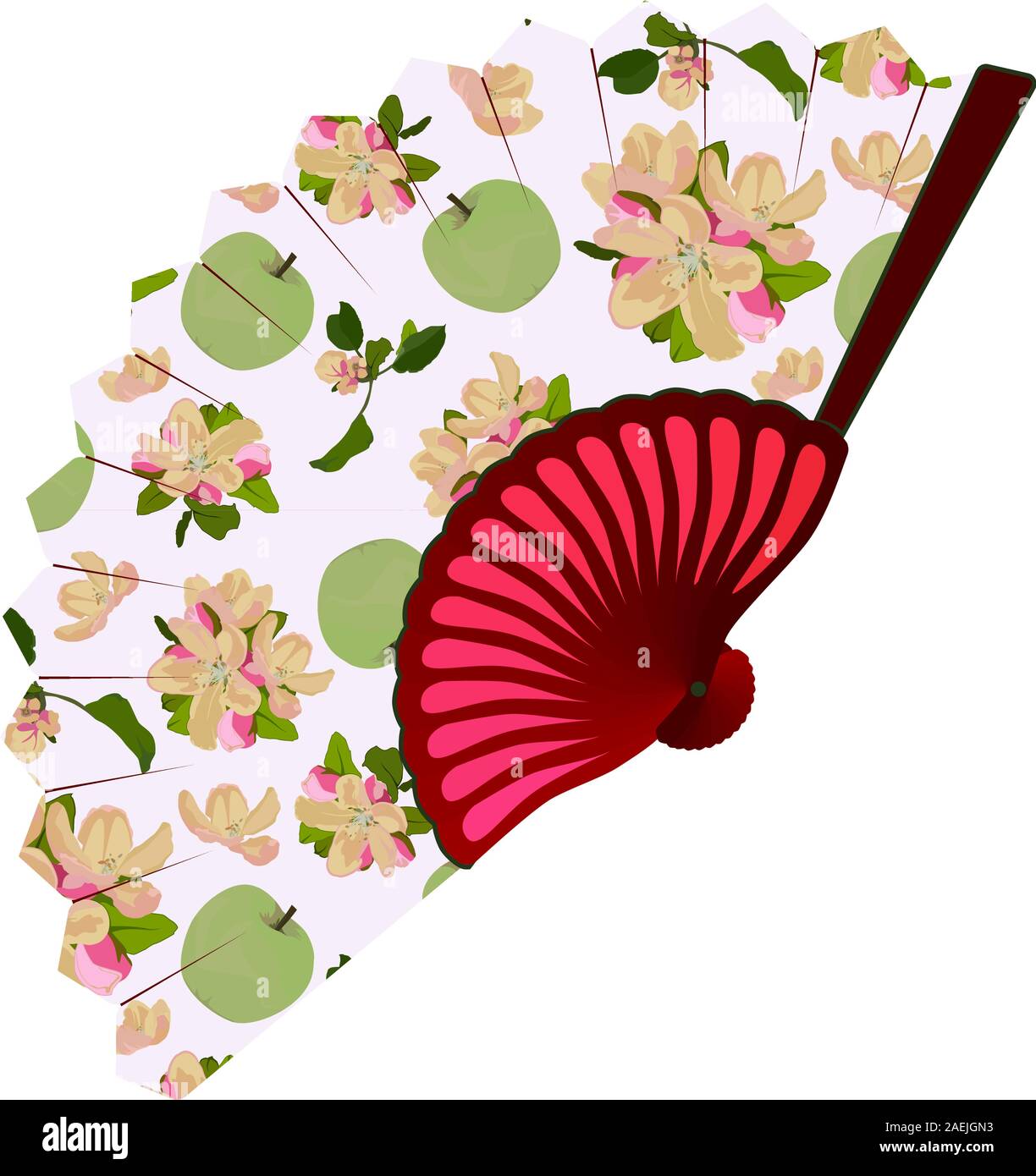 Fan apple blossom Stock Vector Images Alamy