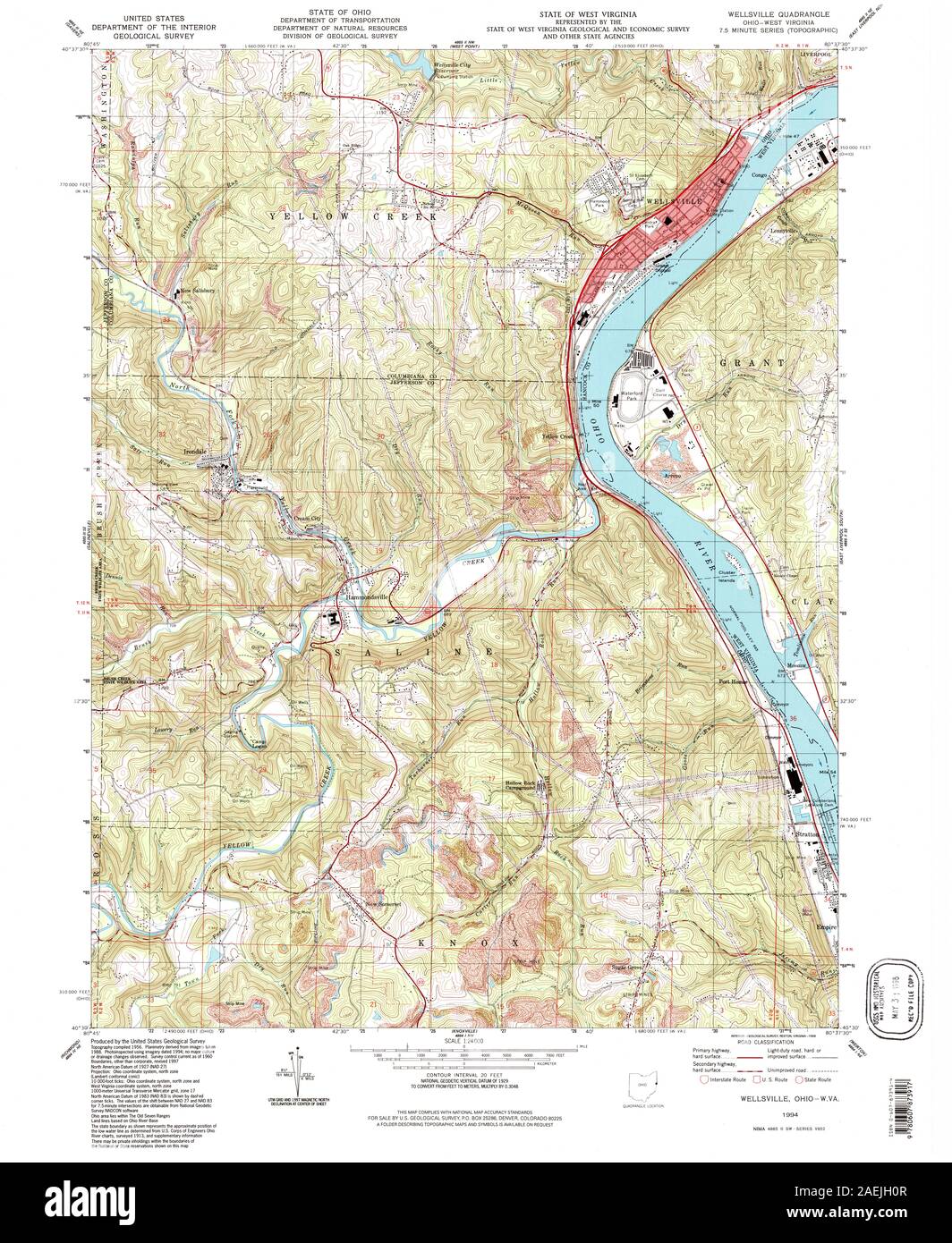 Map of wellsville Cut Out Stock Images & Pictures Alamy