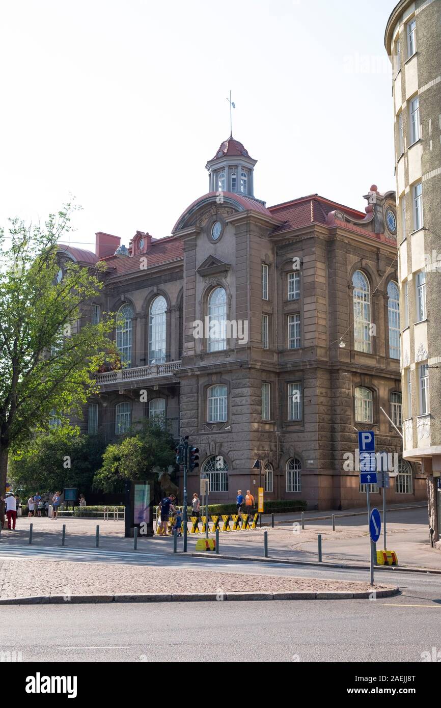Exterior view of the Natural History Museum in Helsinki, Finland ...