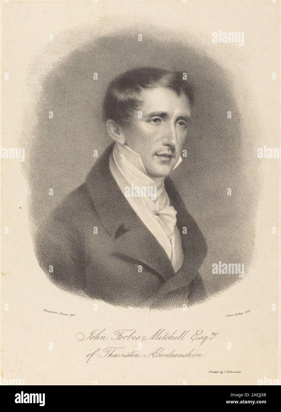 M Gauci after John James Masquerier, John Forbes Mitchell, 1823 John Forbes Mitchell; 1823date Stock Photo