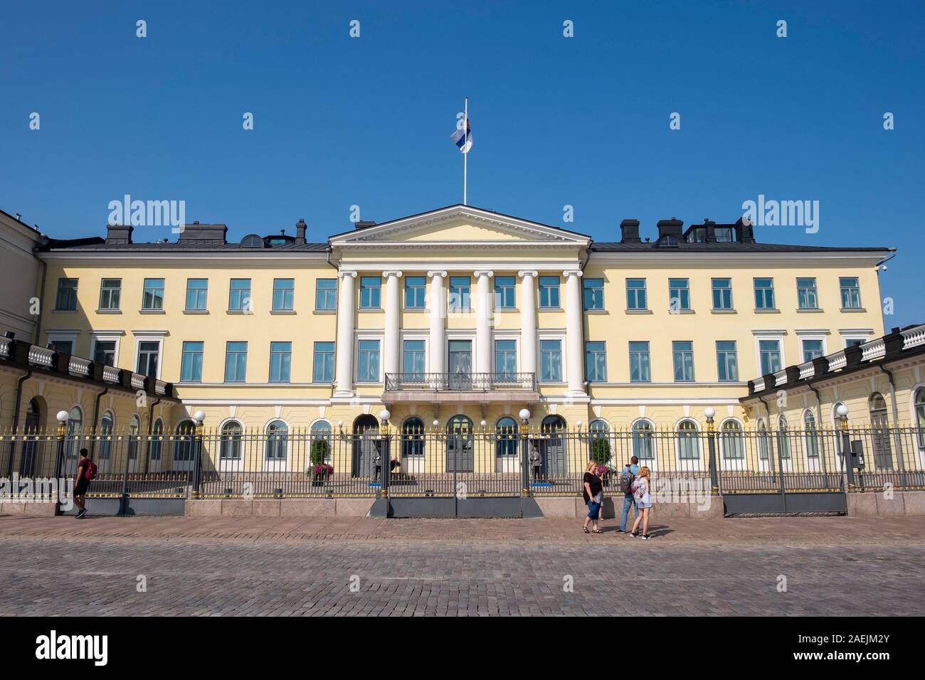 Exterior view of Presidential Palace of Helsinki, Finland, Scandinavia, Europe Stock Photo