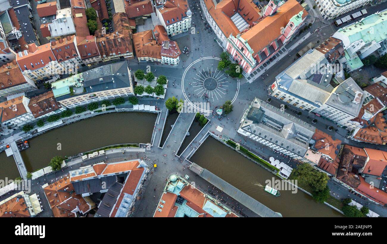 Preseren Square Presernov trg ljubljana hi-res stock photography and images - Alamy