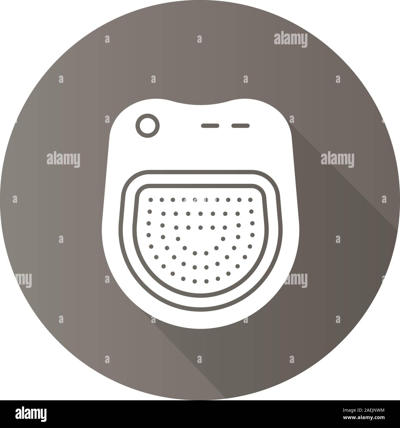 Spa salon bath flat design long shadow glyph icon. Vector silhouette ...
