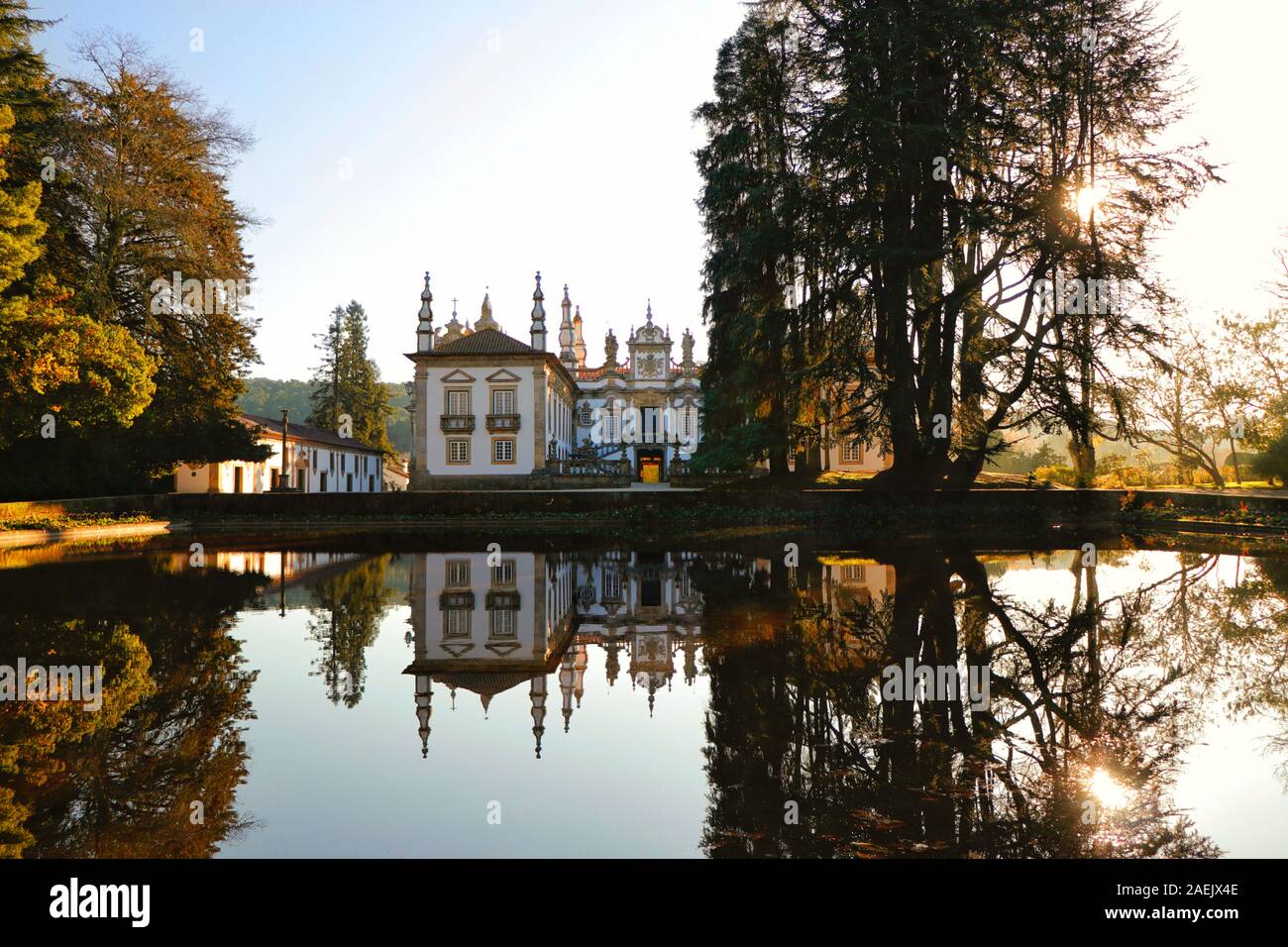 The Mateus Palace, Casa de Mateus or Palácio de Mateus - the home of Mateus Rose - said to be the most beautiful building in the world. Stock Photo