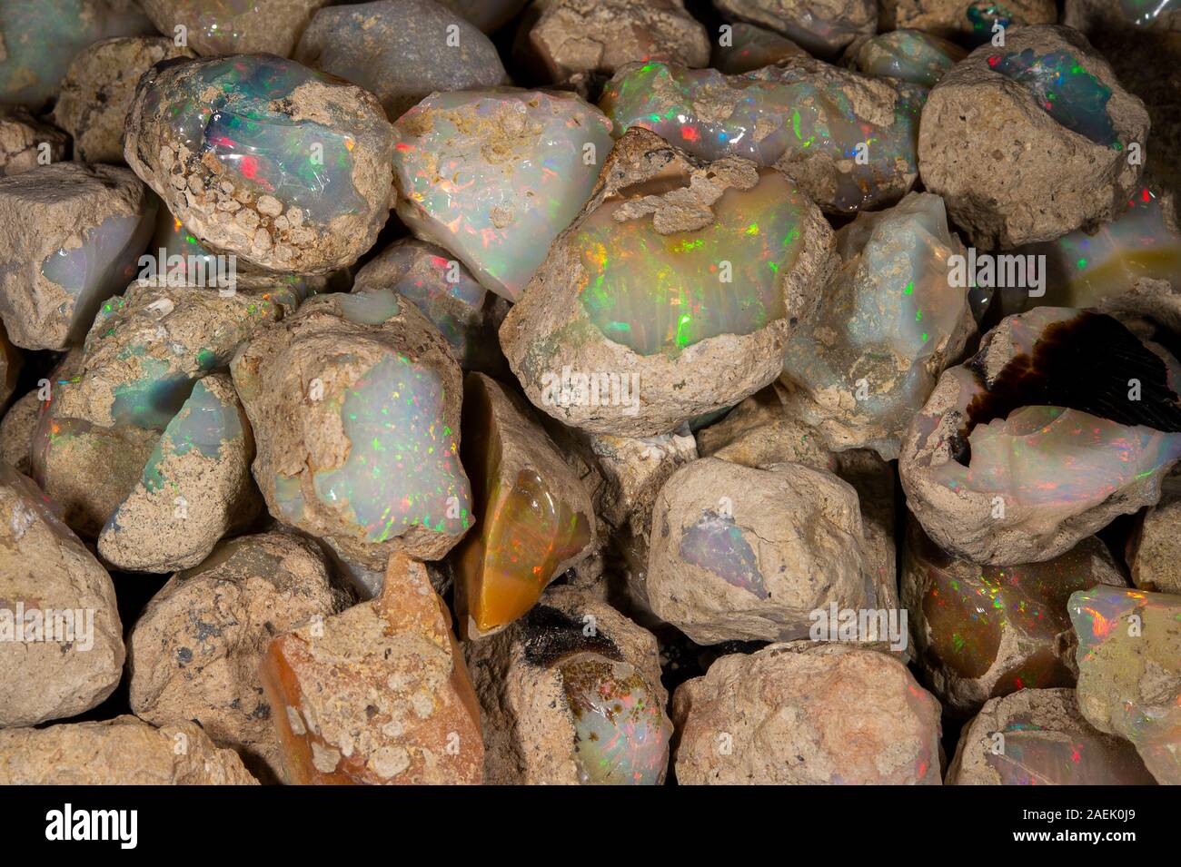 Row Ethiopian opal, Ethiopia, Africa Stock Photo Alamy