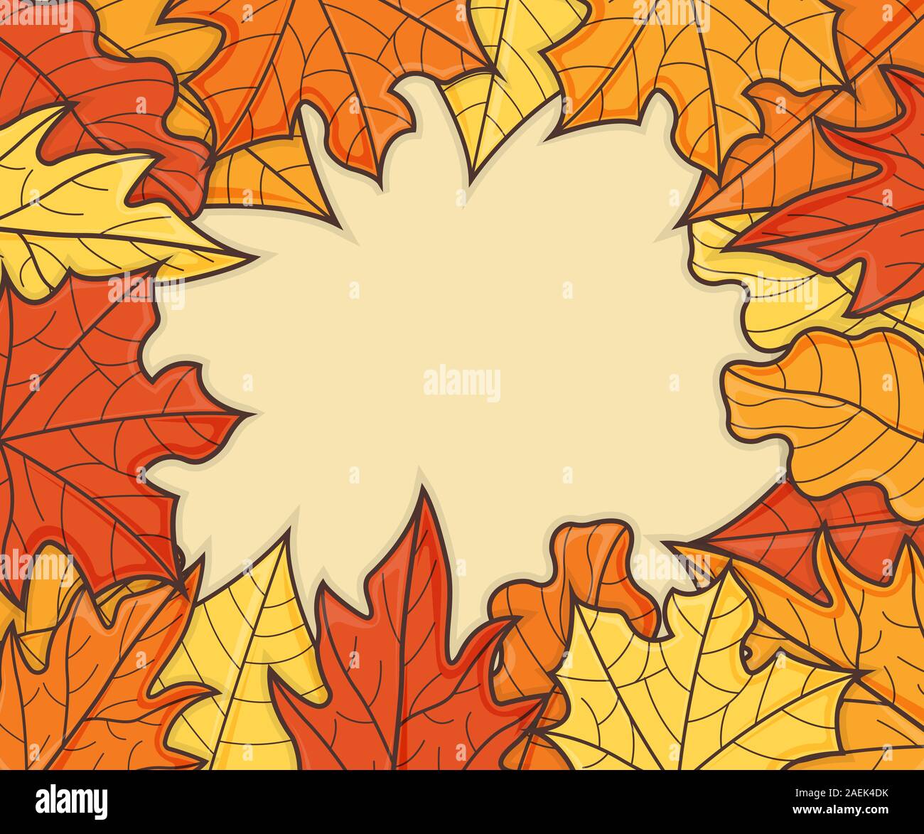 Leaf Concept Banner. Leaf Fall Background. Autumn Symbol, Icon and ...