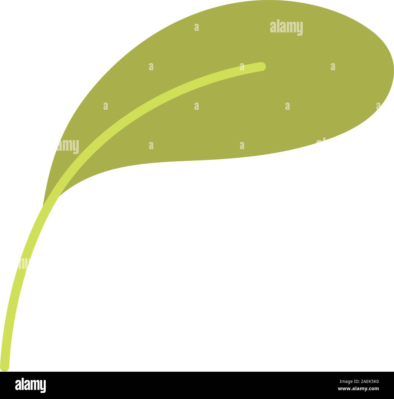 green foliage leaf eco nature icon vector illustration Stock Vector ...