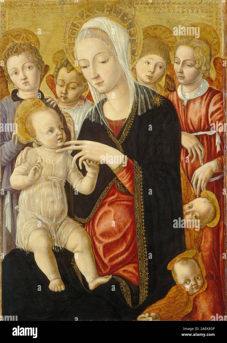 This painting by Matteo di Giovanni depicts the Madonna and Child ...