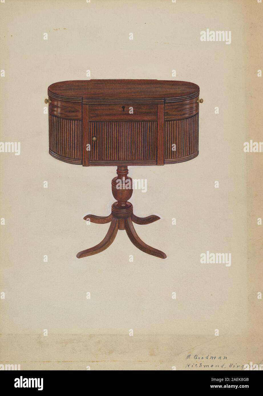 Mattie P Goodman, Duncan Phyfe Sewing c 1939 Duncan Phyfe Sewing circa 1939