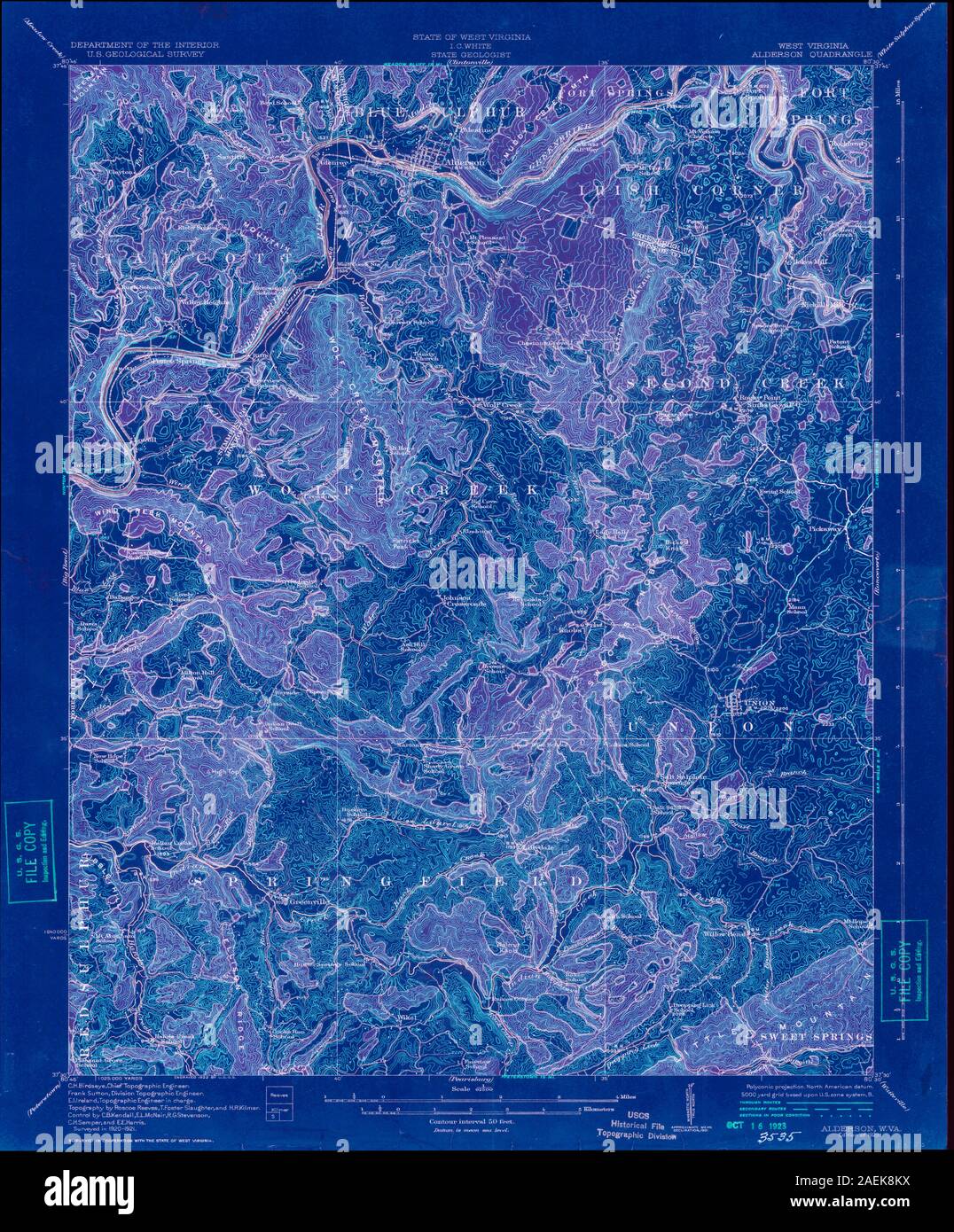 Map of alderson hires stock photography and images Alamy