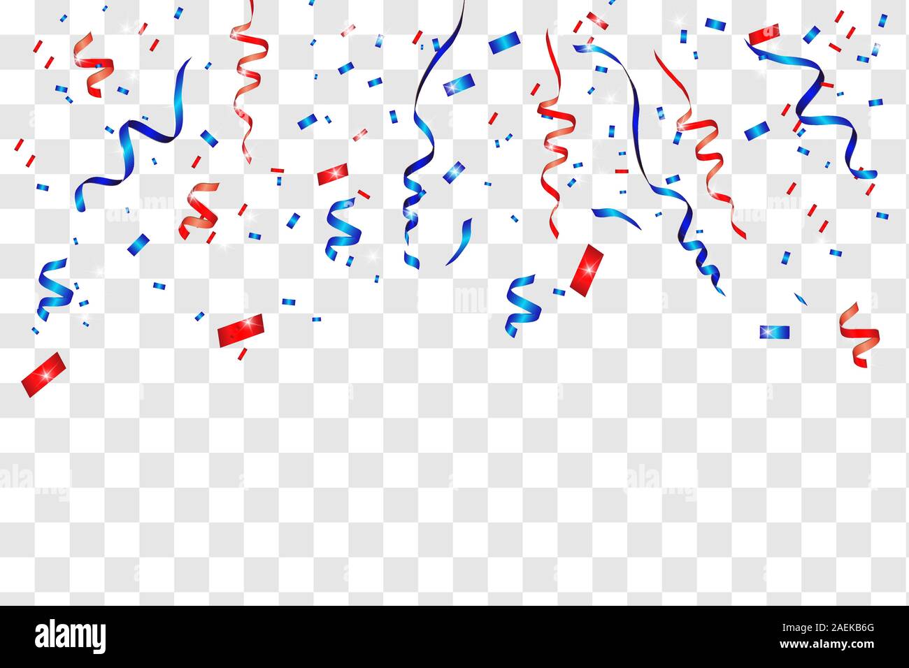 Vector confetti. Festive illustration. Party popper on transparent  background Stock Vector Image & Art - Alamy