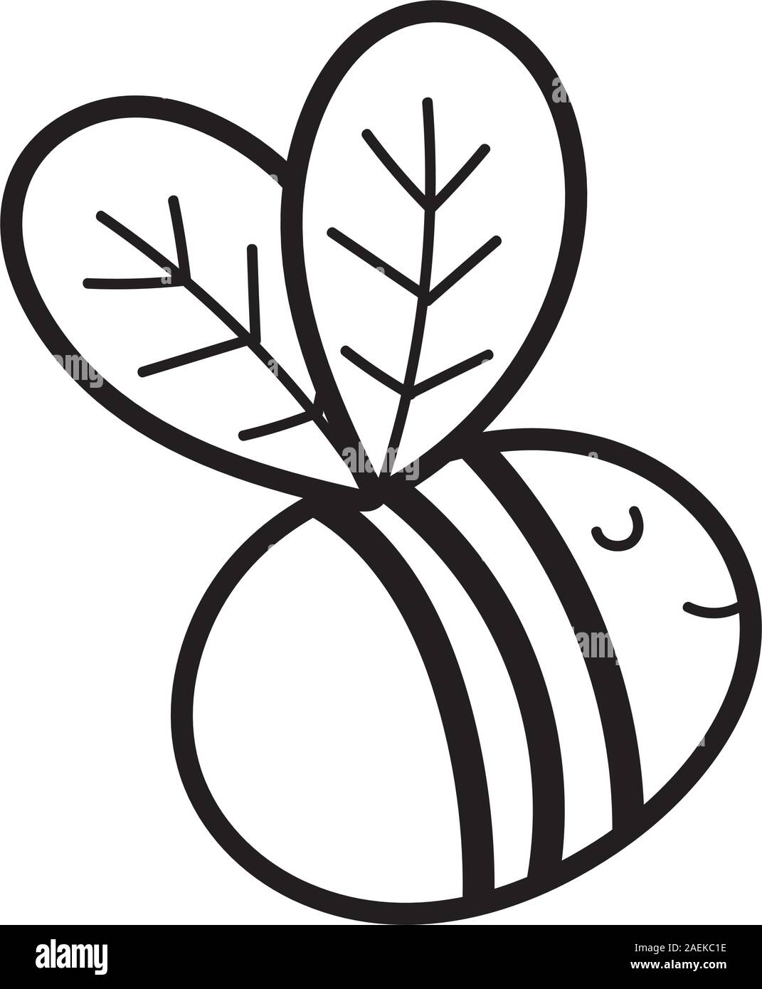 Flying bumble bee insect Black and White Stock Photos & Images - Alamy