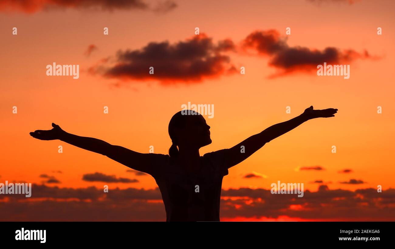 Womans silhouette hi-res stock photography and images - Alamy