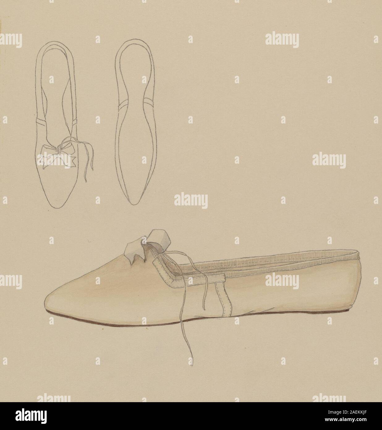 Nancy Crimi, Slipper, 1935-1942 Slipper; 1935/1942 Stock Photo