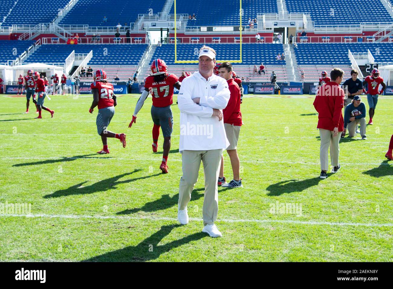 Boca Raton, Florida, USA. 7th Dec, 2019. Head coach Lane Kiffin of ...