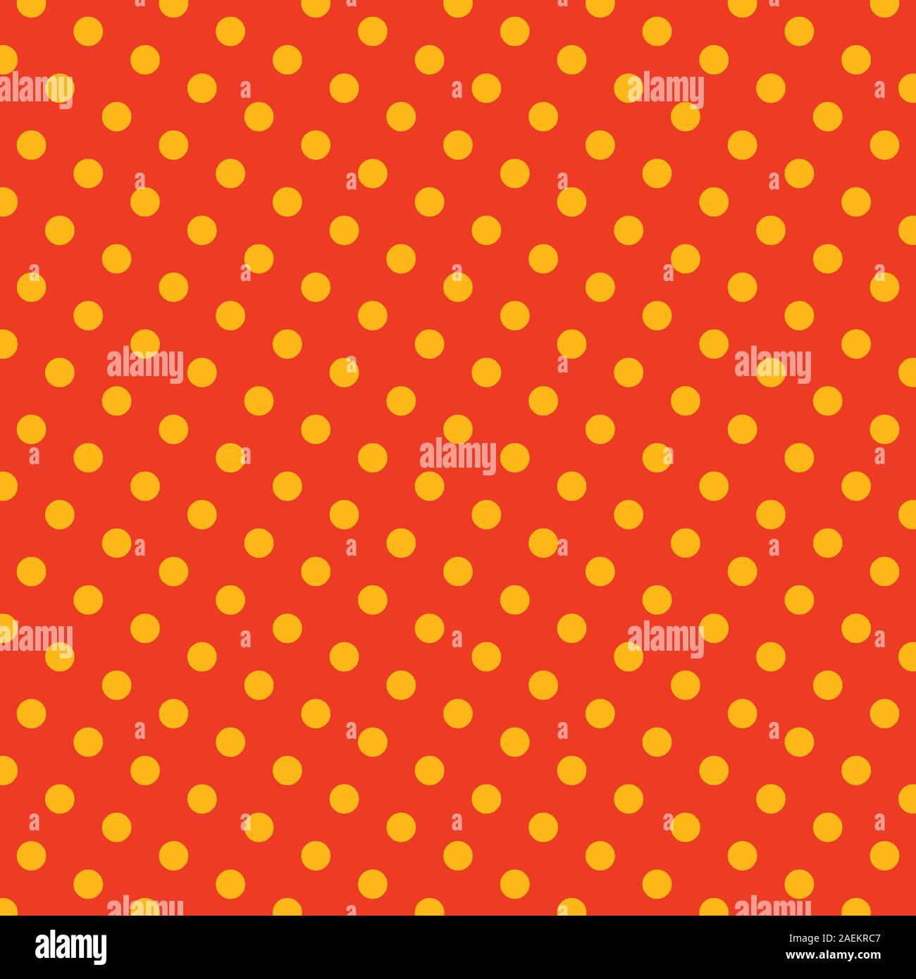 yellow dot patterns on orange background vector illustration Stock Vector