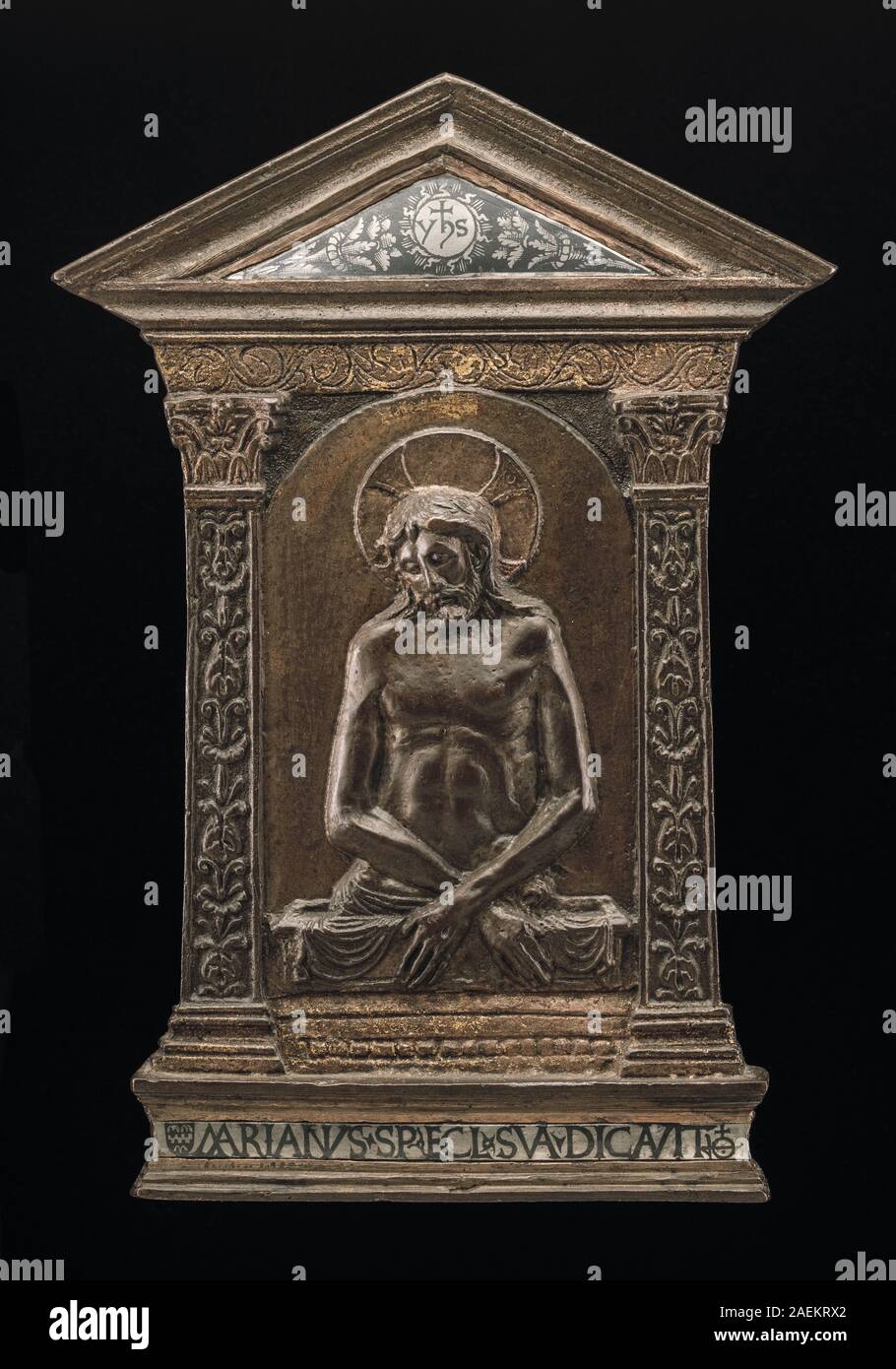 This early 15th-century North Italian painting depicts the dead Christ ...