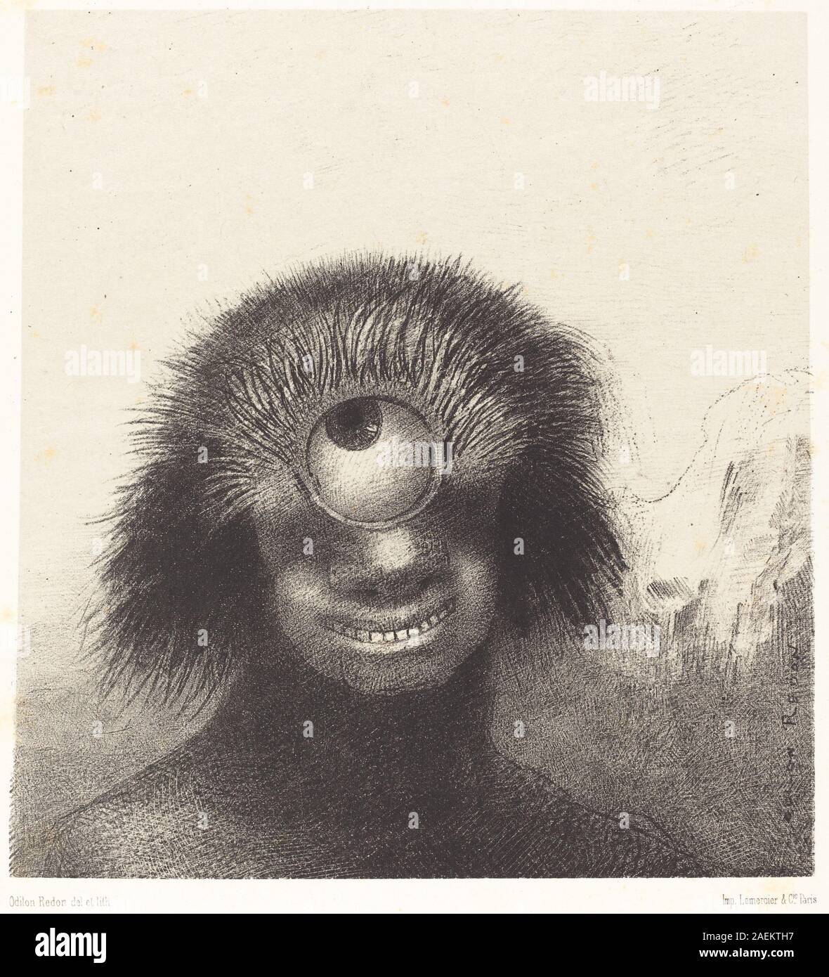Odilon Redon Le Polype Difforme Flottait Sur Les Rivages Sorte De Cyclope Souriant Et Hideux Thedeformed Polyp Floated On The Shores A Sort Of Smiling And Hideous Cyclops 18 Le Polype Difforme
