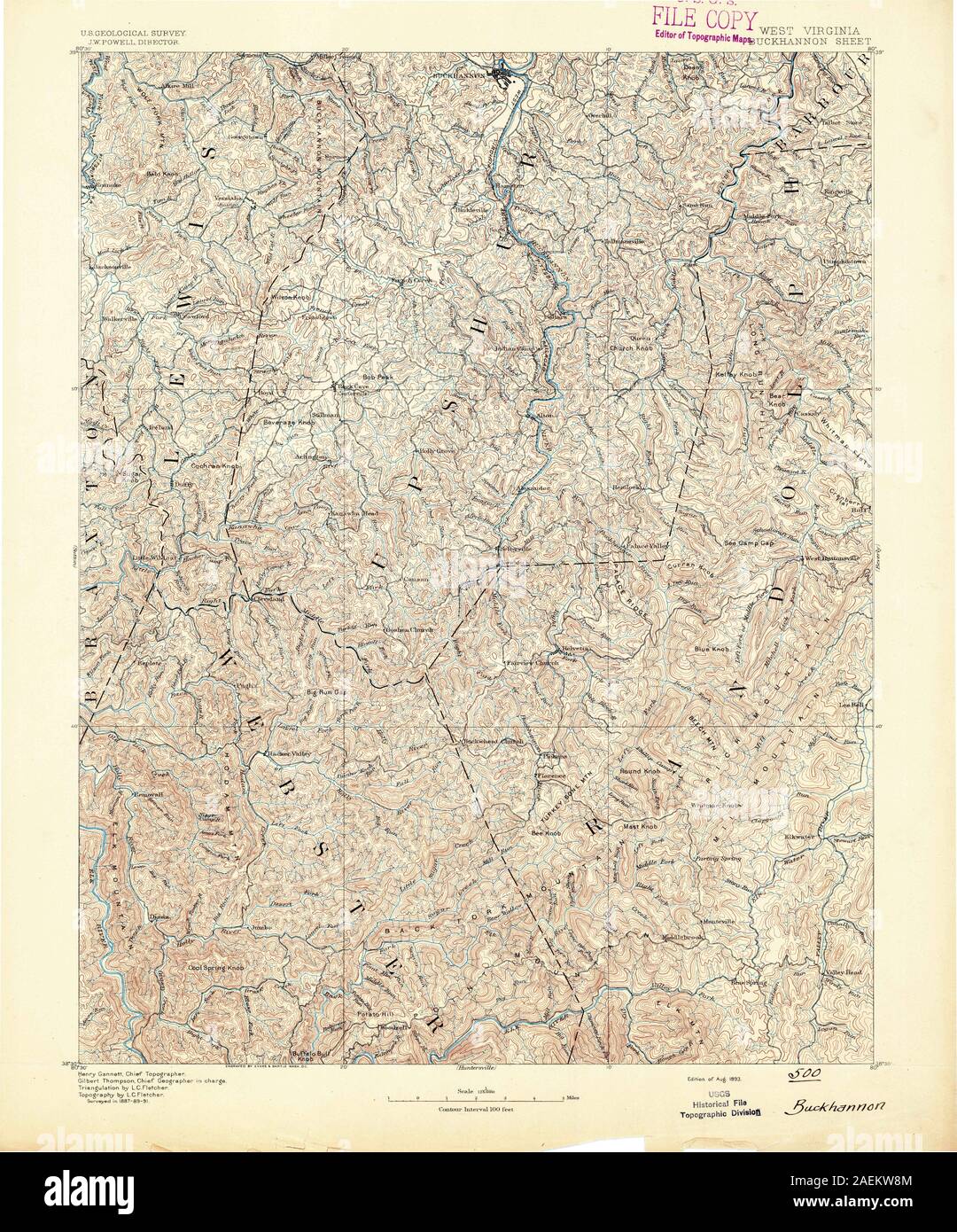 Buckhannon map hires stock photography and images Alamy