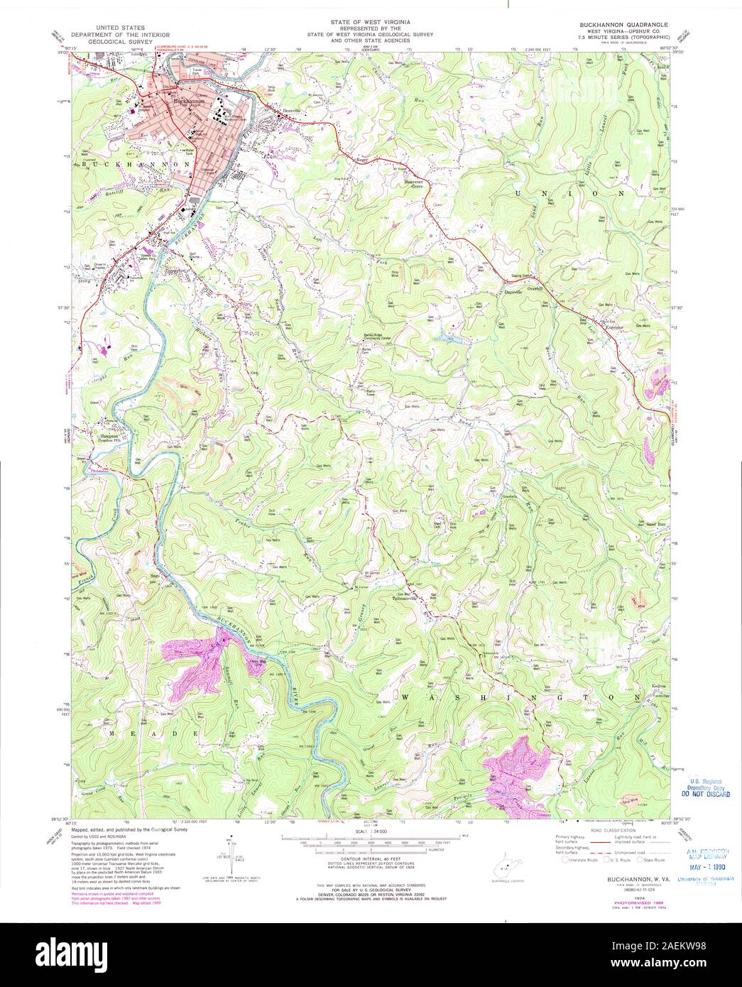 Map of buckhannon hires stock photography and images Alamy
