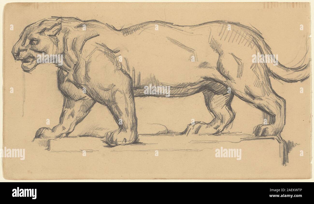 Paul Cézanne after AntoineLouis Barye, Jaguar Jaguar Stock Photo Alamy