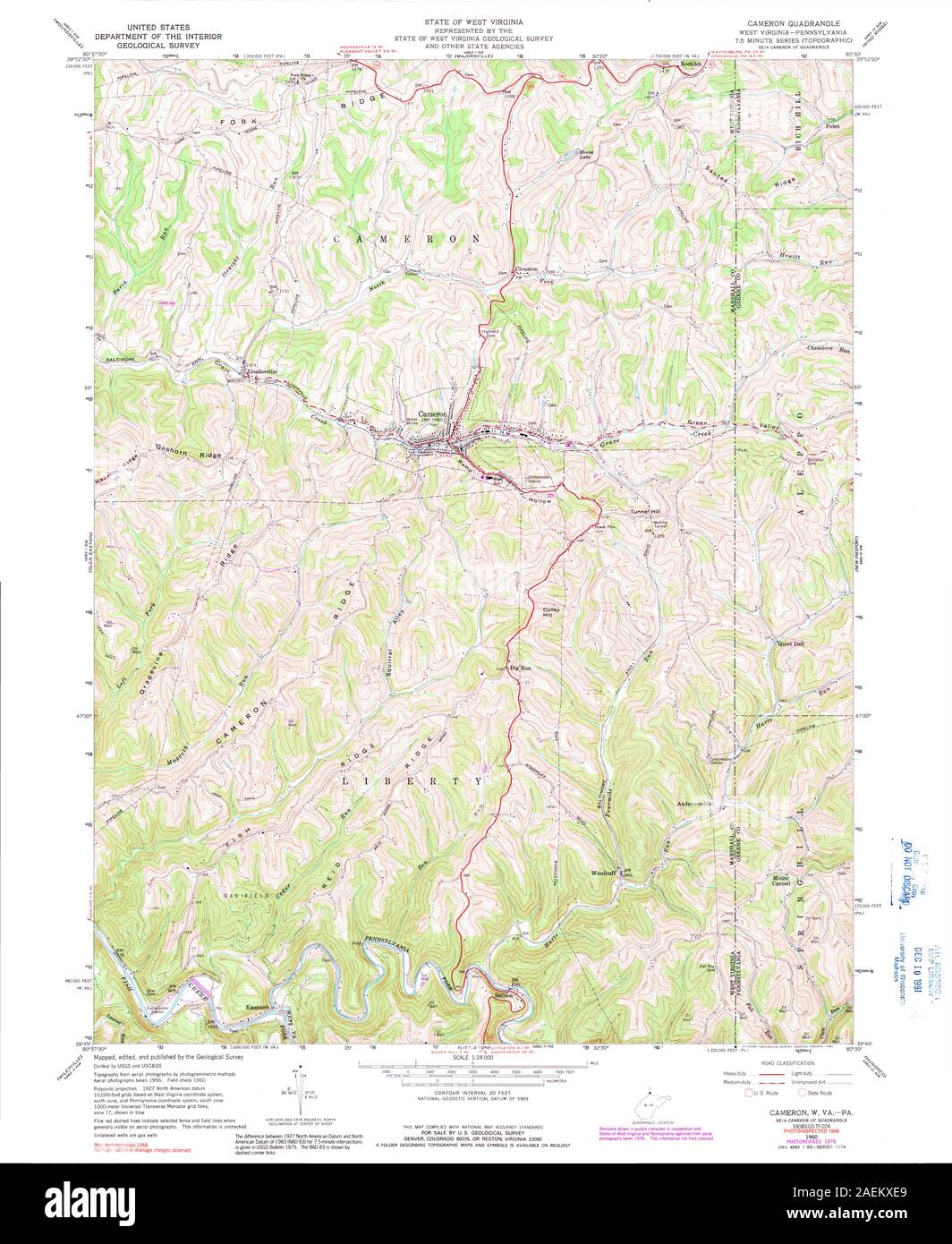 WV Cameron 700501 1960 24000 Stock Photo Alamy