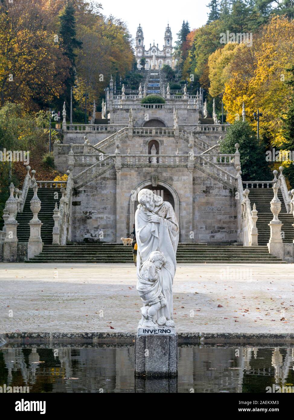 Inverno statue at Shrine of Our Lady of Remedies, Lamego, Viseu