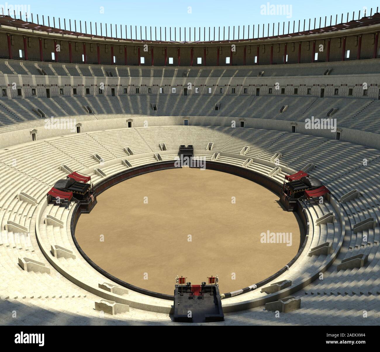 3D illustration Coliseum in Rome amphitheater reconstruction Stock Photo -  Alamy