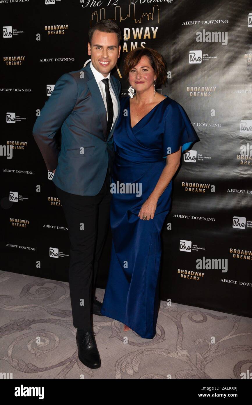 New York, NY, USA. 9th Dec, 2019. Ryan Stana, Annette Tanner at arrivals for The Broadway Dreams Foundation 12th Annual Holiday Gala, The St. Regis Hotel, New York, NY December 9, 2019. Credit: Jason Smith/Everett Collection/Alamy Live News Stock Photo