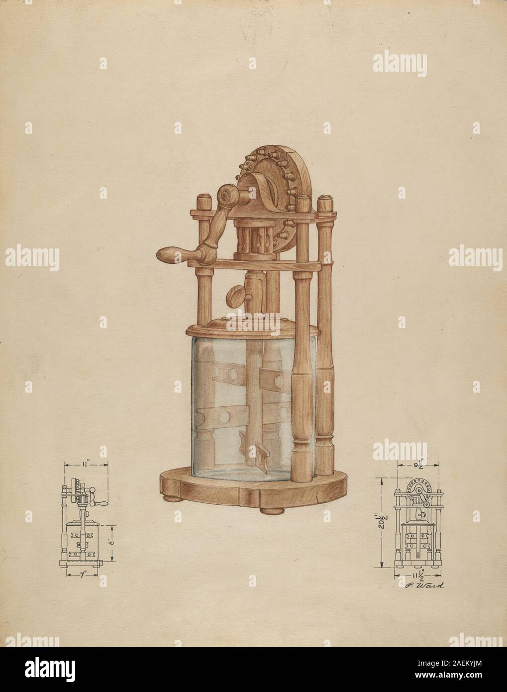 Paul Ward, Butter Churn, c 1936 Butter Churn; circa 1936 date Stock
