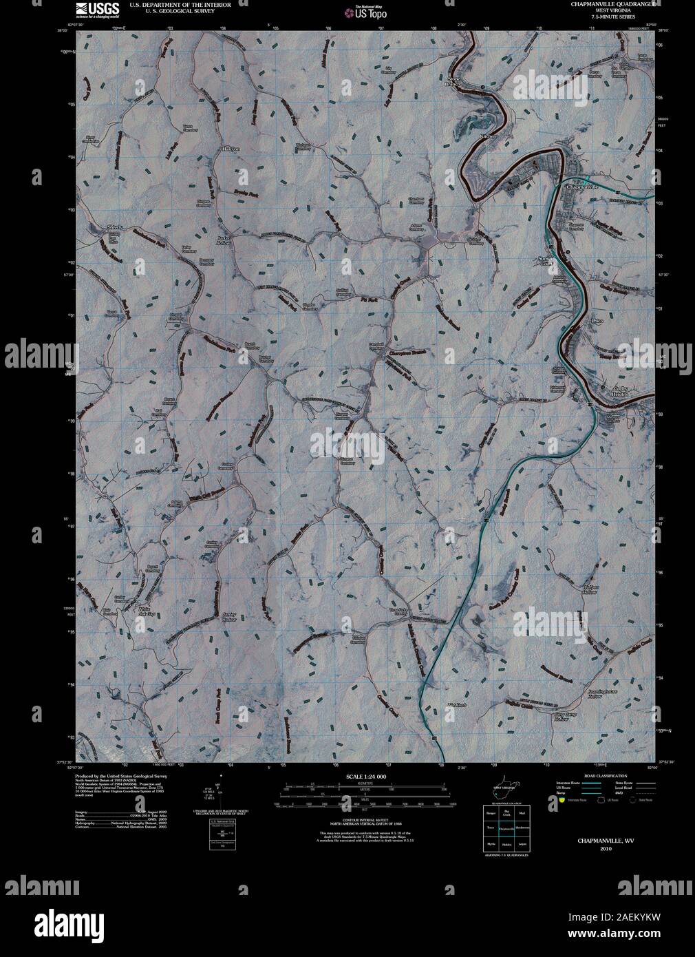 Map of chapmanville hires stock photography and images Alamy